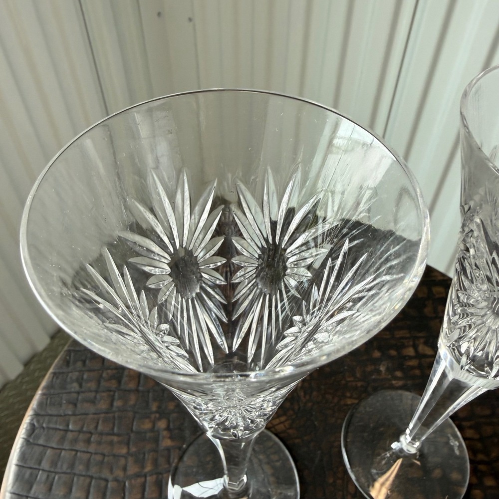 Waterford Millennium Collection Health Toasting Flute Pair Clear Excellent OS - Picture 6 of 7